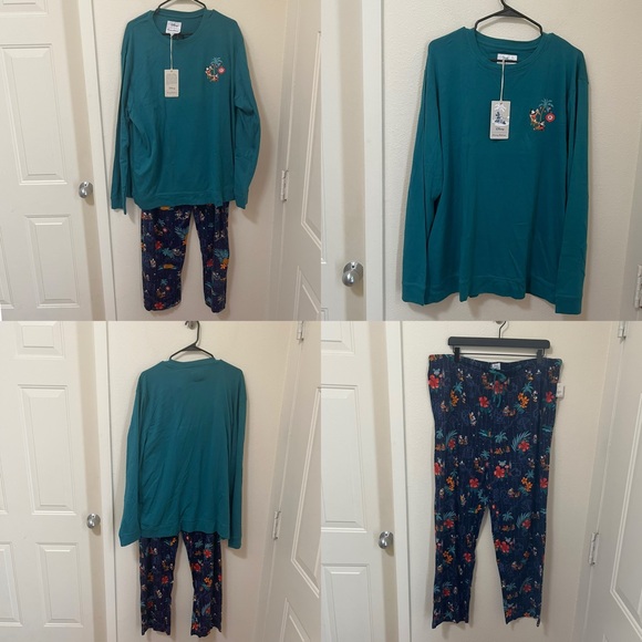 •TOMMY BAHAMA• Disney Christmas Pajamas Long Sleeve Long Pants 100% Cotton - Picture 2 of 3